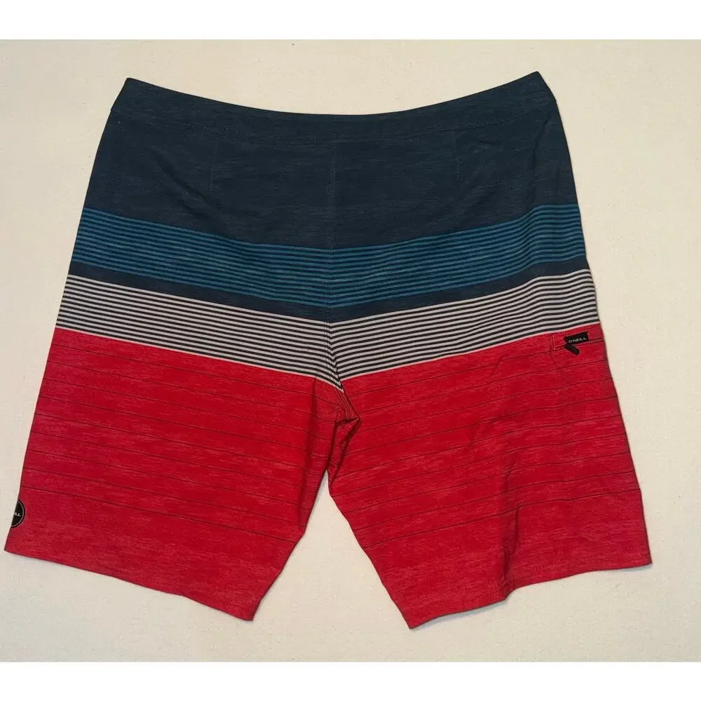 O’Neal hyperfreak heist red & white & blue  boardshorts